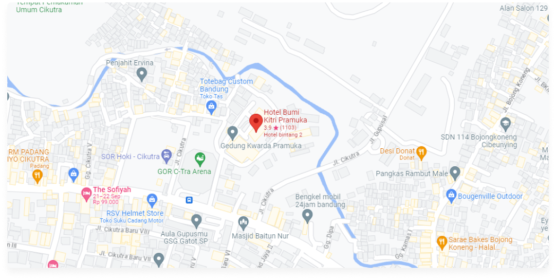 7 km dari stasiun kereta Bandung dan Trans Studio Mall yang luas dan 4 km dari Gedung Sate